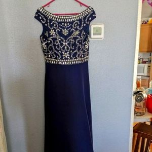 Navy blue prom dress